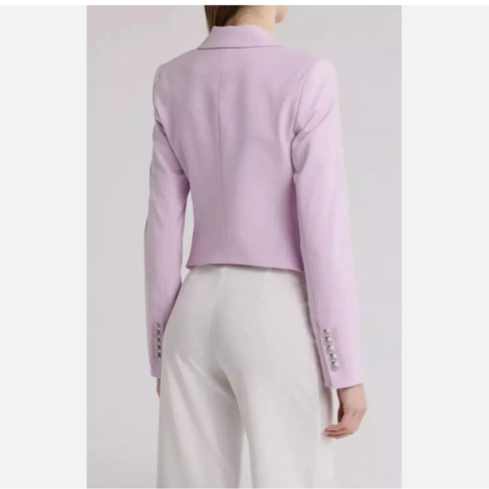 Veronica Beard Hosanna Crop Dickey Jacket in Barely orchid - Picture 2 of 6